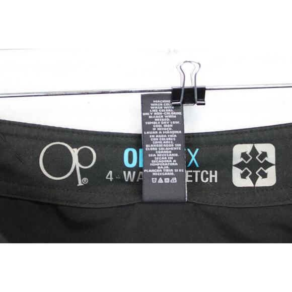 Ocean Pacific OP Flex 4 Way Stretch Swim Trunks Shorts Men 28 Black Side Pocket - Picture 12 of 13